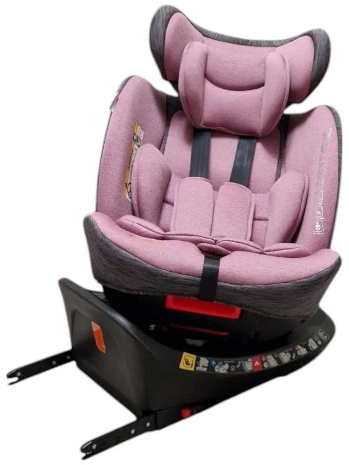 Scaun Auto cu Isofix Baby Care™ BS10P, Cu rotire 360 grade, Omologare R-129 i-Size, 0-36 kg, Tetiera reglabila, Transformabil in scoica auto, Sistem