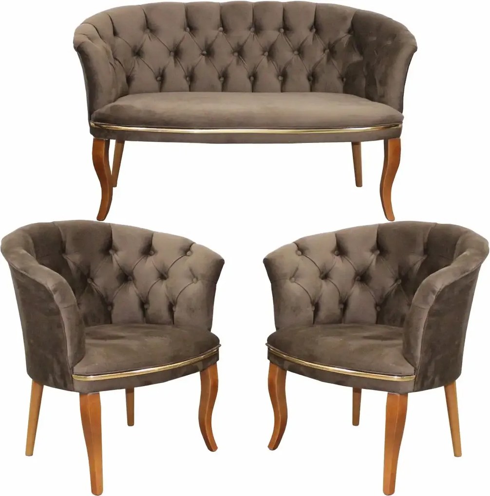 Set canapea Milano Relax Homs textil maro