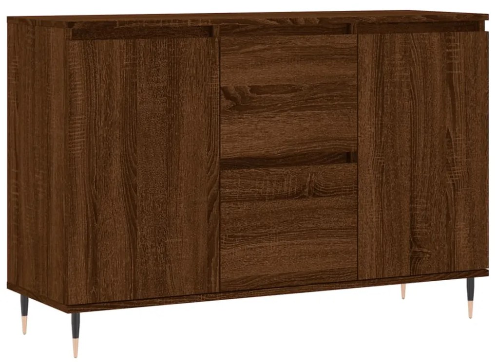 827203 vidaXL Servantă, stejar maro, 104x35x70 cm, lemn prelucrat