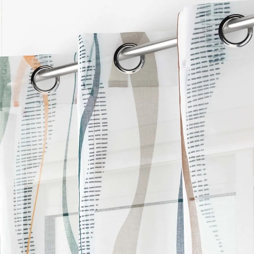 Perdea albă/albastră 140x280 cm Lisana – douceur d'intérieur