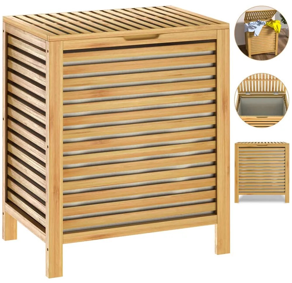 Deuba Cos de rufe din bambus - 62L