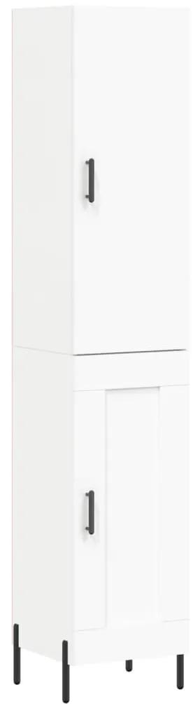3199113 vidaXL Dulap înalt, alb, 34,5x34x180 cm, lemn prelucrat