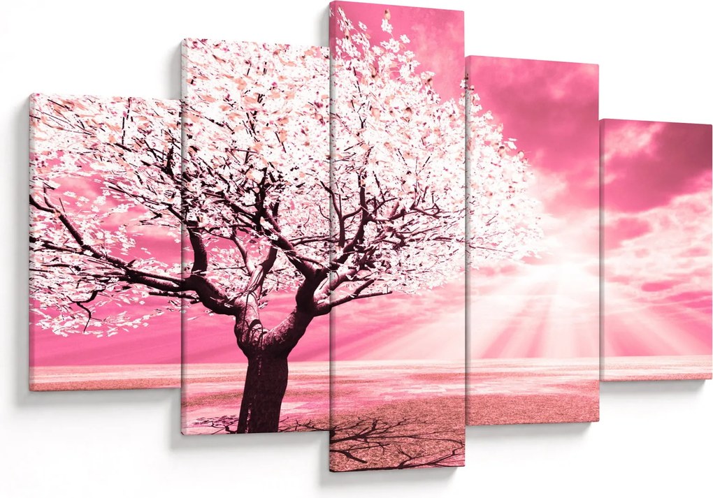 Tabloul cu pomul roz (150x105 cm)
