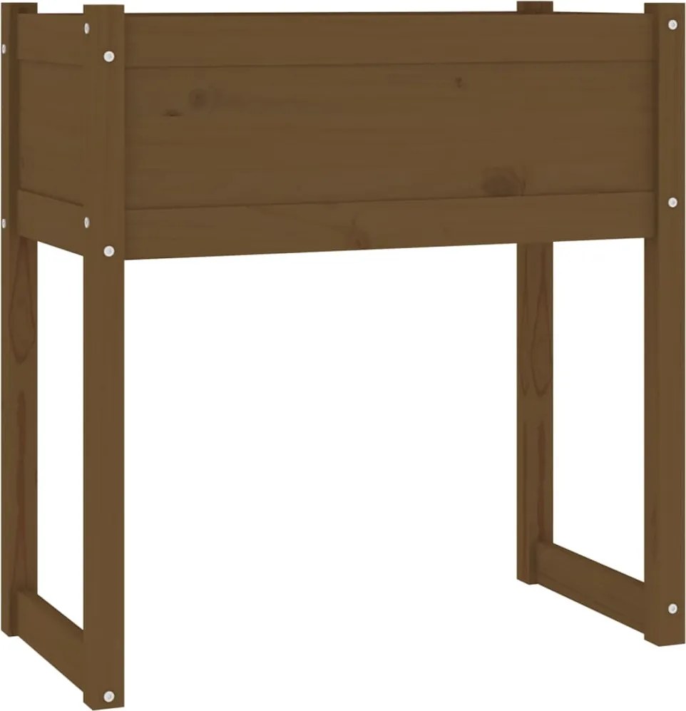 vidaXL Jardinieră, maro miere, 78x40x81 cm, lemn masiv de pin