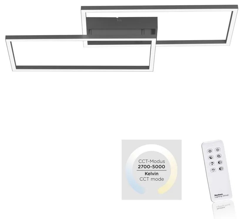 Leuchten Direkt 14140-18 - LED Lampă dimmabilă IVEN 2xLED/13,5W/230V + Telecomandă