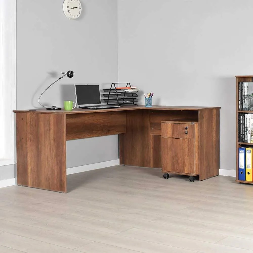 Birou Adore Rio Office, Interschimbabil, Masa de colt, 160 x 75 x 144 cm