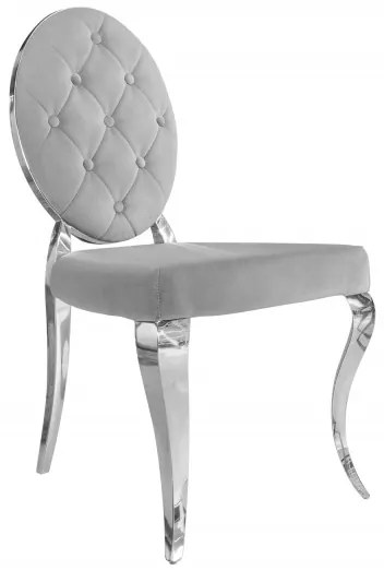 Neînvins Scaun de lux Modern baroc gri catifea