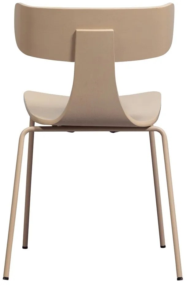 Scaun de dining în culoare naturală stivuibil cu aspect de lemn de frasin Form – WOOOD