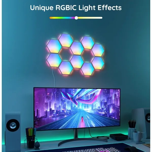 Panou LED RGB dimabil Govee LED/7,2W/230V Wi-Fi
