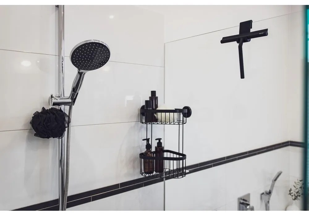 Racletă baie din silicon Wenko Squeegee Mola, negru