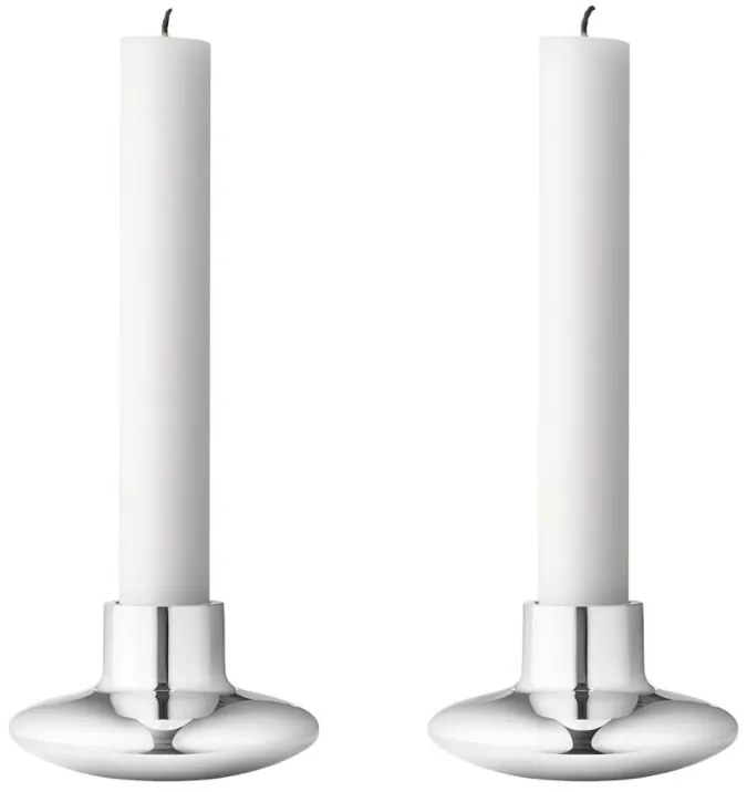 Sfeșnic din oțel inoxidabil Henning Koppel, set de 2 buc. - Georg Jensen