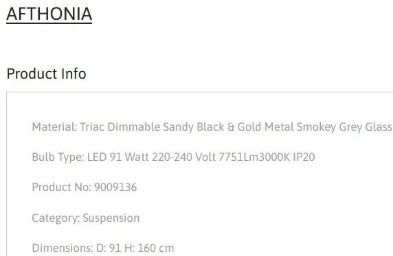 Lustra LED design modern AFTHONIA
