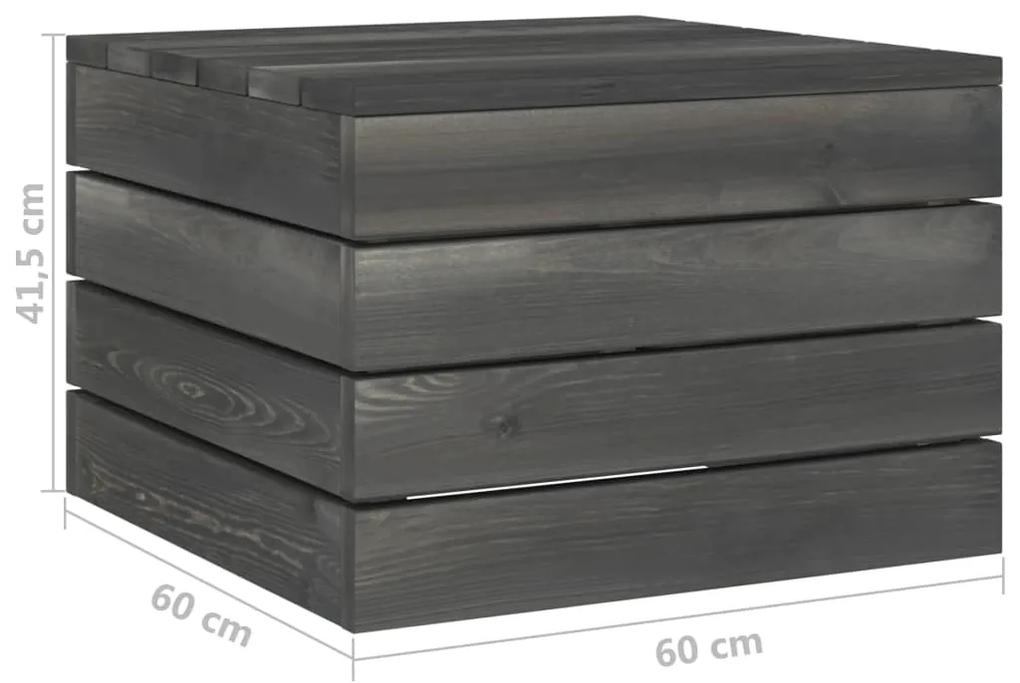 Set mobilier gradina paleti cu perne 7 piese lemn masiv de pin Bordo, 7