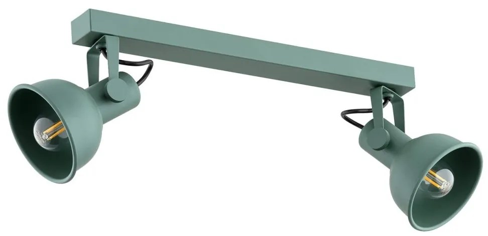Aplica de perete / tavan cu 2 spoturi directionabile design modern Lenora verde