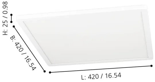 Plafonieră LED RGBW dimabilă ROVITO-Z LED/16,5W/230V alb Eglo 900089