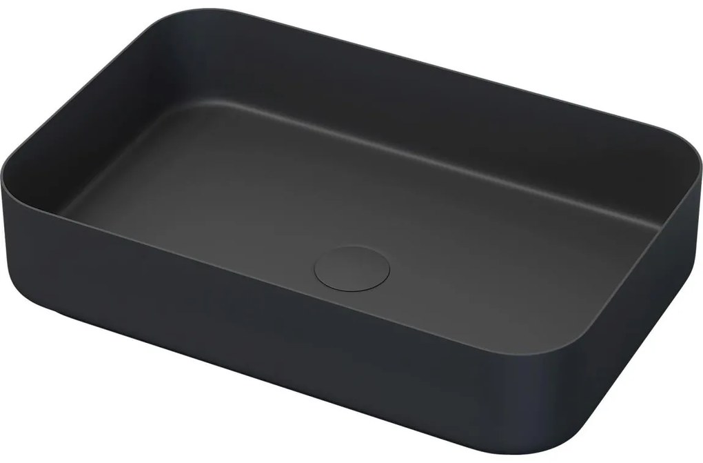 BATH DELUXE 06-052-18-02-00 - Lavoar pentru blat LJORDAL 52x34 cm, oțel/negru