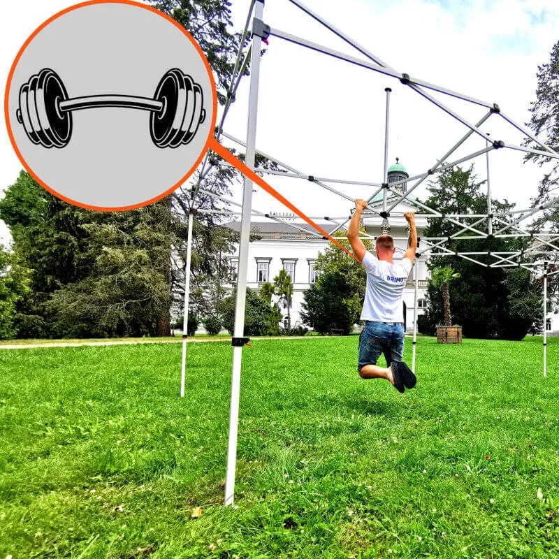 Cortină de petrecere 3x6m cu structură tip foarfecă (3 pereți) - Construcție din oțel și pânză 330g/m² - cu 3 pereți - Verde