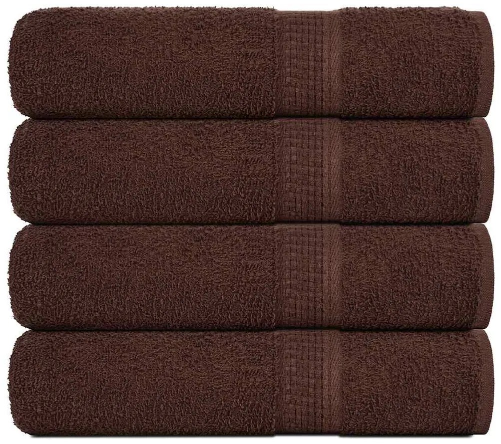 vidaXL Prosoape de duș 4 buc maro 70x140 cm 360 g/m² 100% bumbac