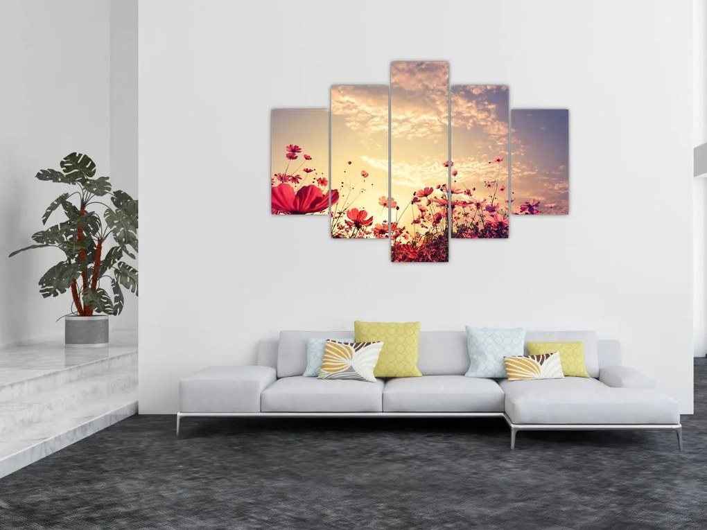 Tablou - Lunca cu flori (150x105 cm)