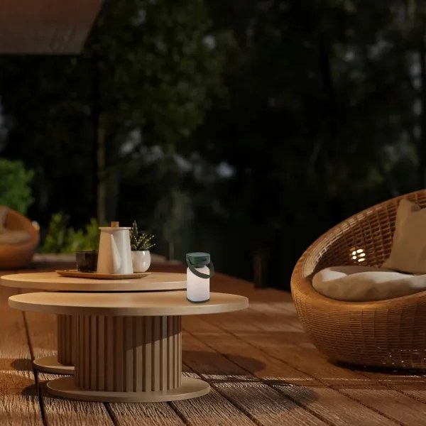 Lampă LED tactilă reîncărcabilă dimabilă de masă de exterior Rabalux 77144 FUNES LED/3W/5V IP44 verde