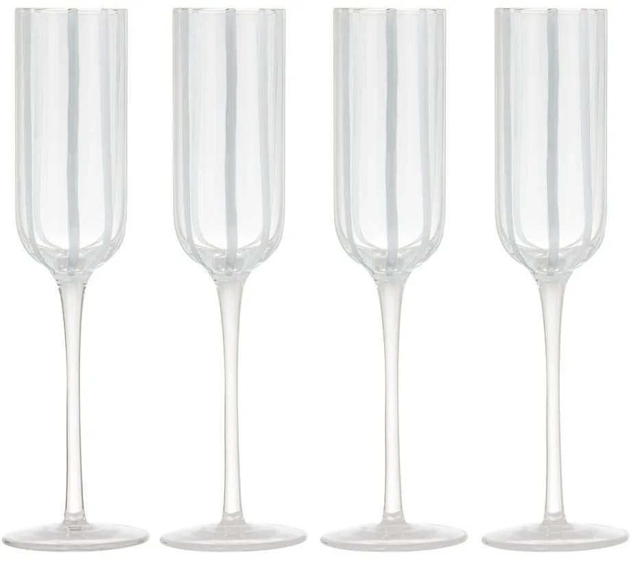 Set de pahare 4 buc. de șampanie 180 ml Stripe – Ladelle