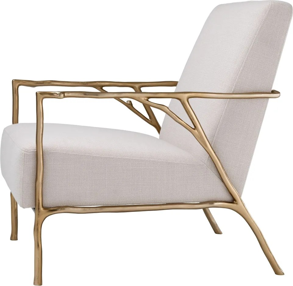 Fotoliu elegant design LUX Antico panama natural-auriu 113414 HZ