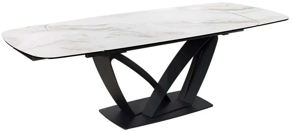 Masa Extensibila cu Blat Ceramic, Alb, PAPILLON 180-220-260cm
