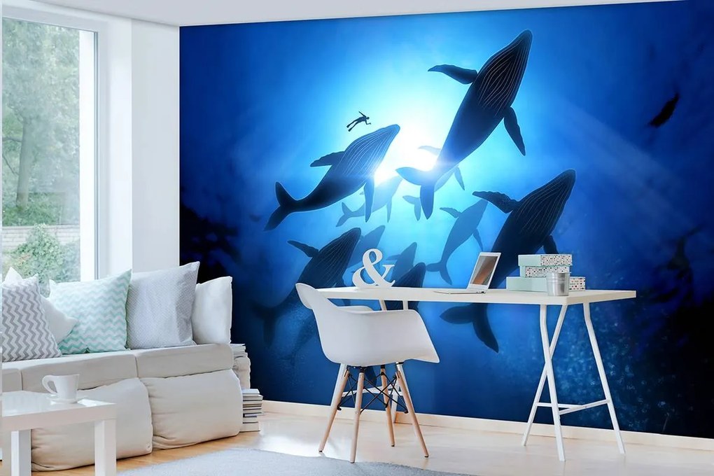Fototapet - Balene (152,5x104 cm)