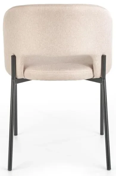 Scaun de bucaterie Alanna, bej/negru