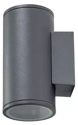 Aplica moderna exterior cu iluminat ambiental IP54 JOE WALL 2 gri inchis ZZ AZ3319