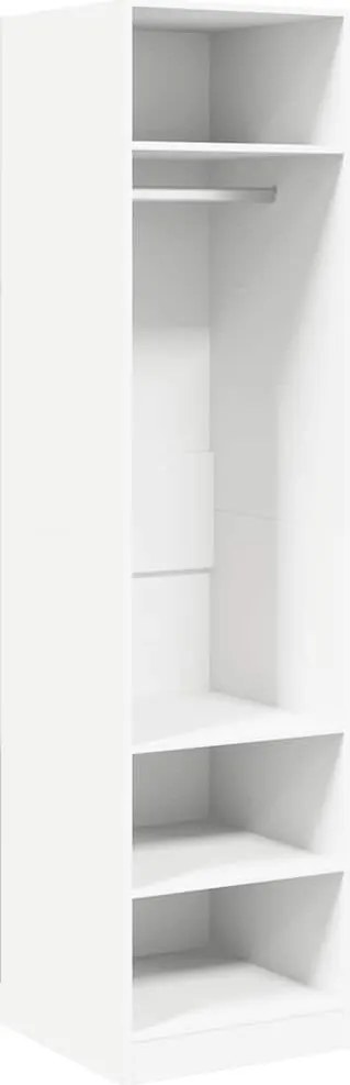 vidaXL Șifonier, alb, 50x50x200 cm, lemn prelucrat