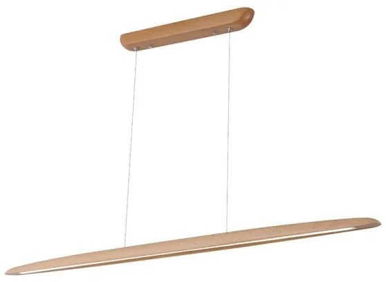 Lustră LED pe cablu LED/22W/230V 4000K 130 cm fag/lemn masiv