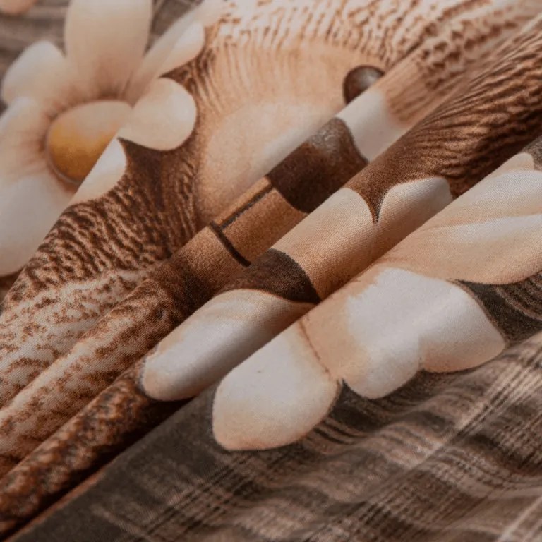 Lenjerie de pat din microfibra SPRING BEAR maro Dimensiune lenjerie de pat: 70 x 80 cm | 140 x 200 cm