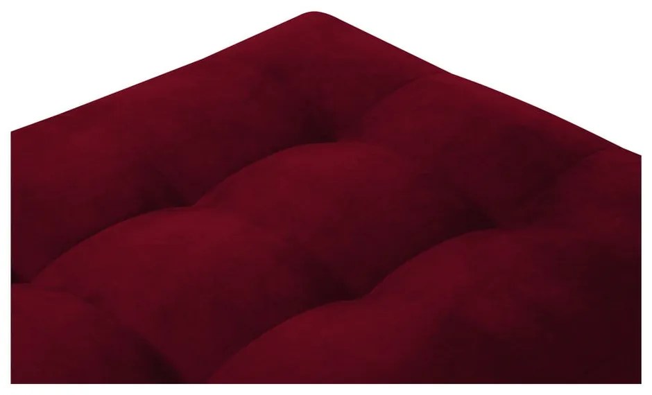 Taburet din catifea Milo Casa Santo, roșu