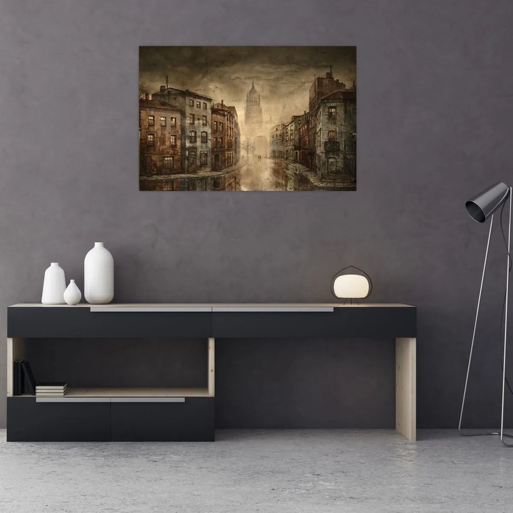 Tablou - Pictura orașului (90x60 cm)