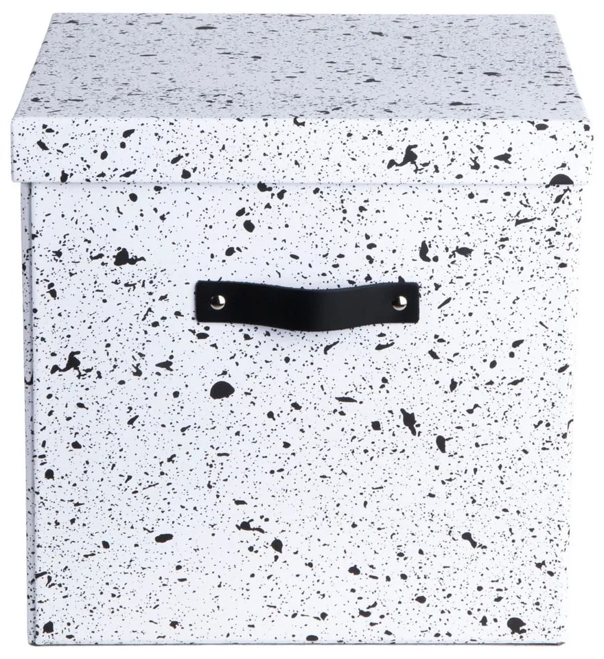 Cutie de depozitare Bigso Box of Sweden Logan, negru-alb