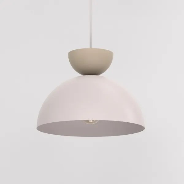 Pendul pe cablu NEVIS 1xE27/15W/230V, diam. 29 cm, crem