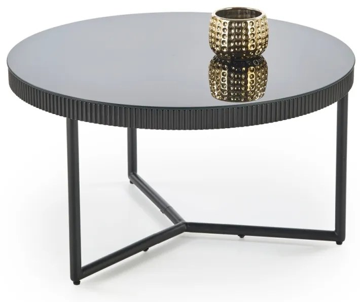 Masuta de cafea Cosmo neagra ø80/h45 cm