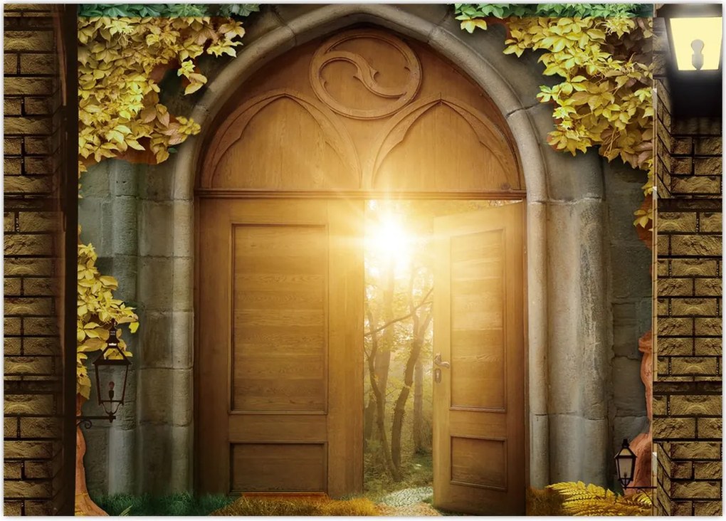 Tablou - Poarta din pădure (70x50 cm)