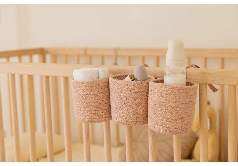 Set de organizatoare pentru pătuț 32 cm Bobby Vintage Nude – Lorena Canals