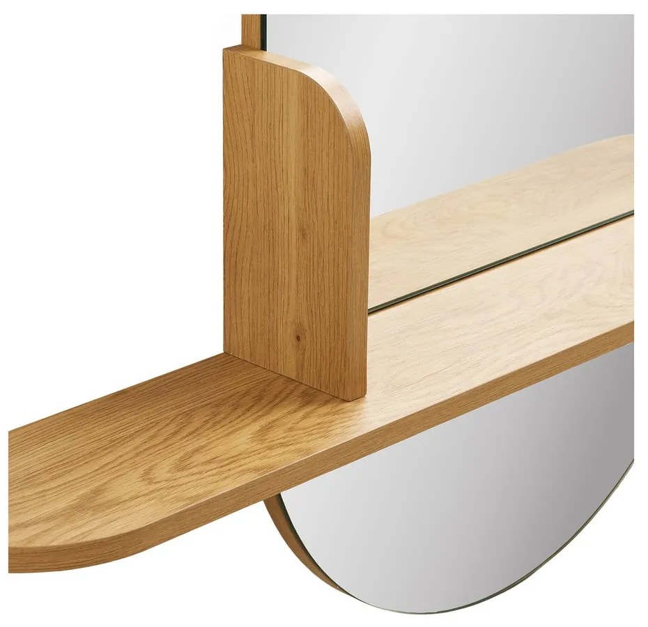 Oglindă de perete cu raft 92x94,5 cm Barco – House Nordic