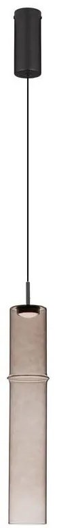 Pendul LED modern, Metal, Sticla, Moca, SANO