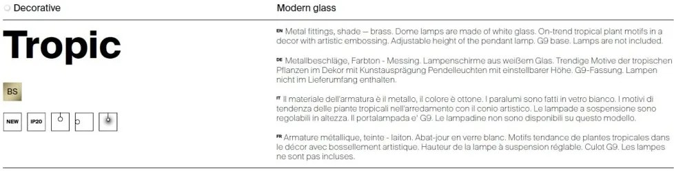 Aplica de perete design modern decorativ Tropic