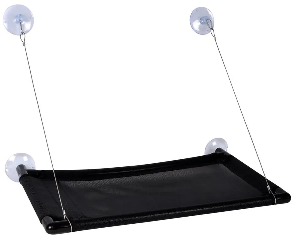 Pat pentru animale de companie negru pentru pisici 36x66 cm – Love Story