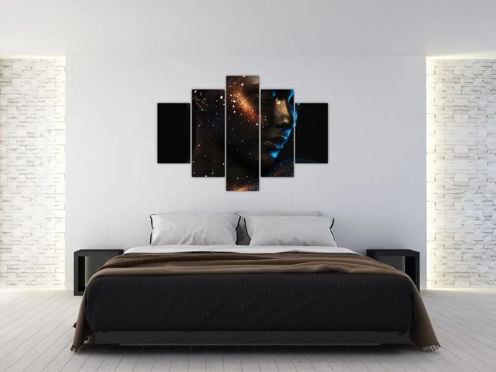 Tablou strălucitor a femeii (150x105 cm)