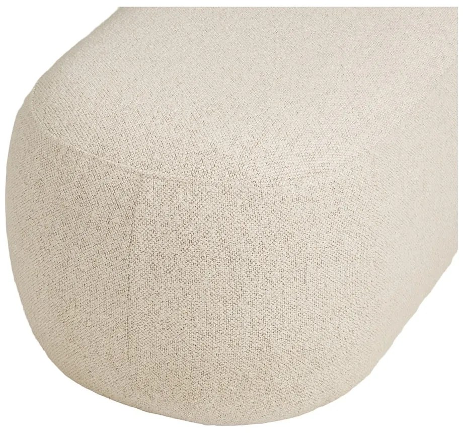 Bancă bej cu tapițerie din țesătură bouclé Blossomville – House Nordic