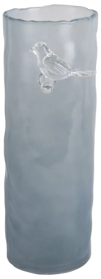 Vază albastră din sticlă (înălțime 27 cm) Bird On Branch – PT LIVING