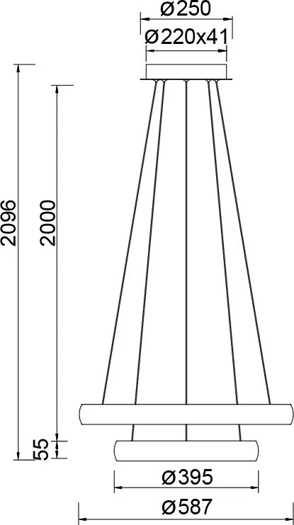 Lustra LED suspendata design circular FLATS II
