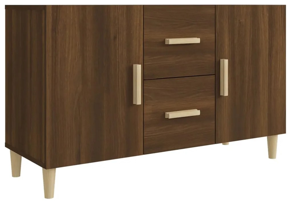 817467 vidaXL Servantă, stejar maro, 100x36x60 cm, lemn compozit