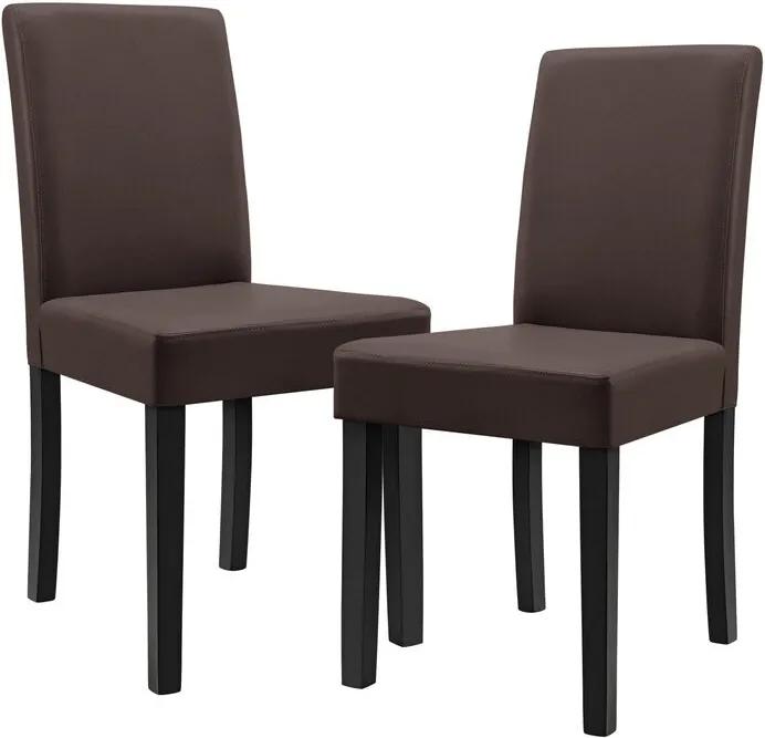 Set de 2 scaune Keyla, maro, 89 x 54 x 43 cm